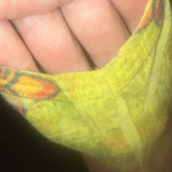 Orange/Yellow Indian Pattern Small Stretchy Racerback Tank - Picture 12 of 12